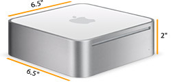 Apple Mac mini: ПК со стороной 16.5 см и высотой 5 см