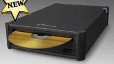 Внешний пишущий DVD-привод Plextor со слотовой загрузкой дисков