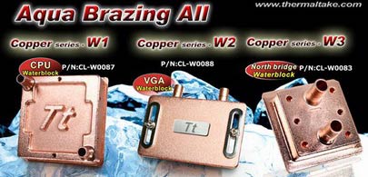 Aqua Brazing: водоблок для микропроцессора, графического процессора и северного моста