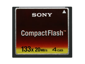 Первые карты CompactFlash производства Sony