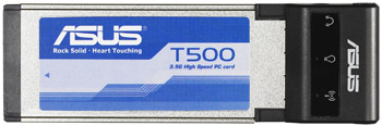 ASUS T500. Express Card модем для сетей 3.5G.