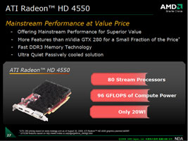 ATI Radeon HD 4550 (с пассивным охлаждением)