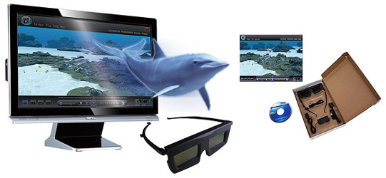 Olympus PC 3D Kit: монитор BenQ и стереоскопические очки Glass S-LM100