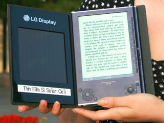 Электронная книга Sony PRS-505 с солнечным элементом в обложке