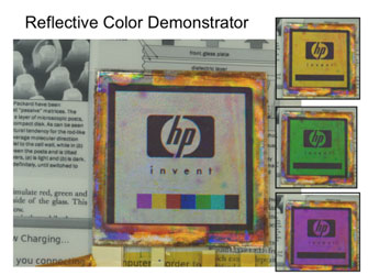 Прототип трёхслойного электрочернильного дисплея HP