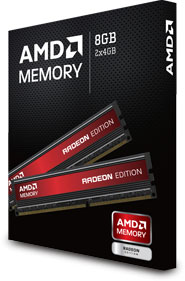 Пример оформления коробки с модулями памяти AMD «Radeon Edition»