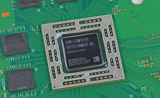 Фотография APU консоли Sony PlayStation 4