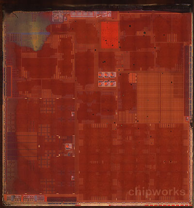 Изображение кристалла процессора Apple A7
