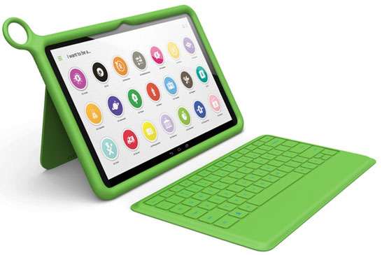 Американская версия планшета OLPC XO-10 с Bluetooth-клавиатурой