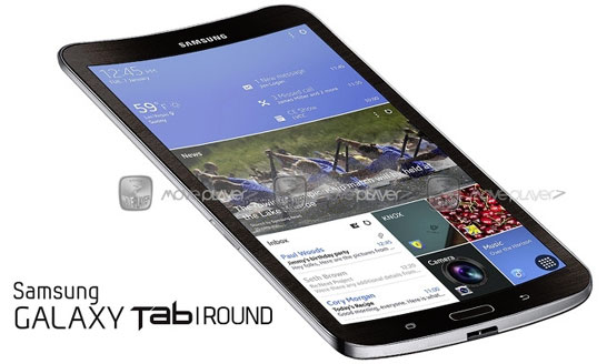 Первым планшетом с изогнутым дисплеем обещает стать модель Samsung Galaxy Tab Round