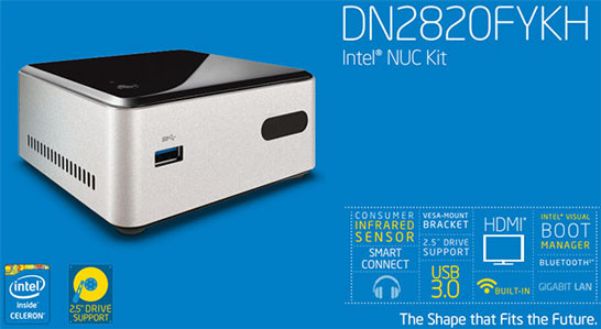 Модель NUC Intel DN2820FYKH