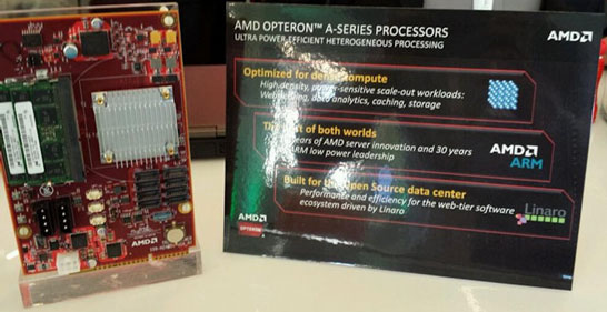 Плата AMD с процессором Opteron A1100 в «формфакторе» common slot architecture