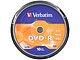 Диск Диск DVD-R 4.7ГБ 16x Verbatim "43523", пласт.коробка, на шпинделе. Коробка 2.