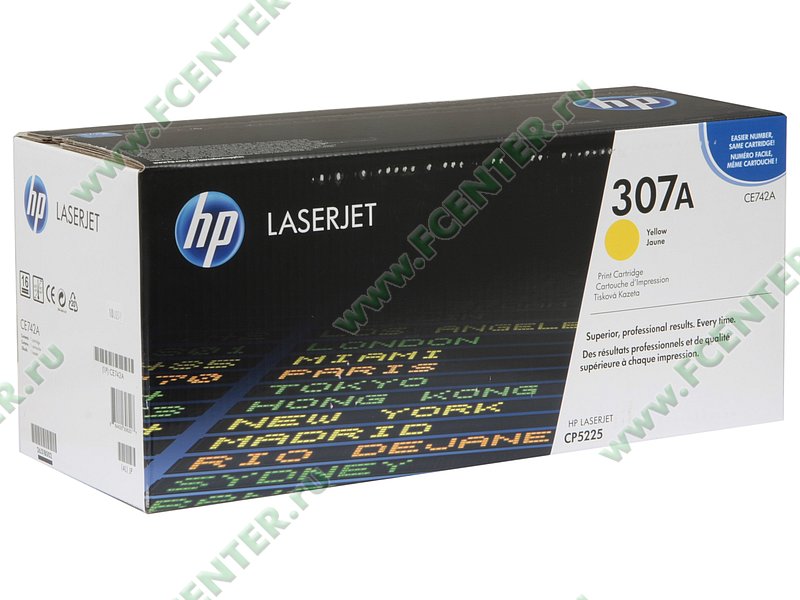 Картридж Картридж HP "307A" CE742A. Коробка.