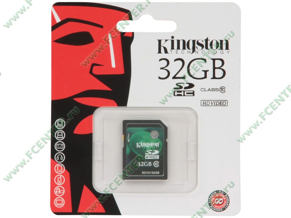 Карта памяти 32gb kingston sdhc 32gb