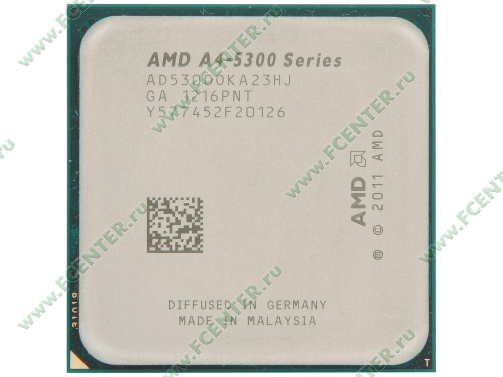 Процессор AMD "A4-5300". Вид сверху.