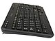 Клавиатура Клавиатура Logitech "k360 Wireless Keyboard" 920-003095, беспров., черный. Вид сбоку.