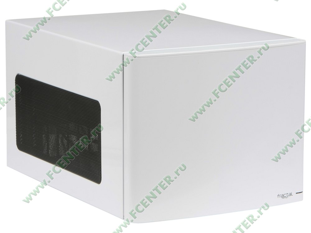 Корпус Корпус Desktop Fractal Design "Node 304" FD-CA-NODE-304-WH, mini-ITX, белый. Вид спереди 1.