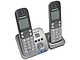 Радиотелефон Радиотелефон Panasonic "KX-TG6822RUM", DECT, с опред.номера, с автоотв., доп. трубка, серый. Вид спереди.