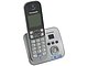 Радиотелефон Радиотелефон Panasonic "KX-TG6821RUM", DECT, с опред.номера, с автоотв., серый. Вид спереди.