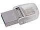 Накопитель USB flash 32ГБ Kingston "DataTraveler microDuo 3C" (USB3.1). Вид спереди.