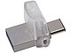 Накопитель USB flash 64ГБ Kingston "DataTraveler microDuo 3C" (USB3.1). Вид спереди.