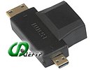 Переходник micro-HDMI/mini-HDMI<->HDMI