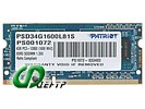 Модуль оперативной памяти SO-DIMM 4ГБ DDR3L SDRAM Patriot "PSD34G1600L81S"