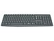 Комплект клавиатура + мышь Комплект клавиатура + мышь Logitech "MK235" 920-007948, беспров., серый. Вид спереди 2.