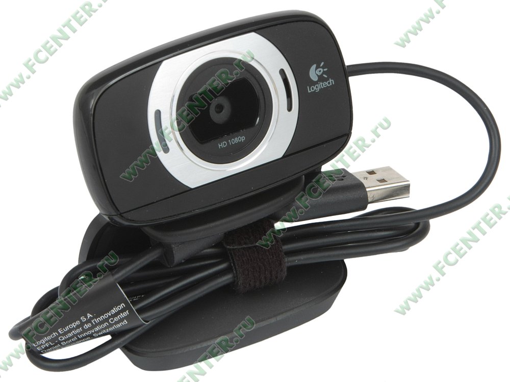 Веб-камера Веб-камера Logitech "c615 HD Webcam" 960-001056 с микрофоном. Вид спереди.