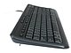 Комплект клавиатура + мышь Комплект клавиатура + мышь Microsoft "Wired Desktop 600" 3J2-00015, водост., черный. Вид сбоку.