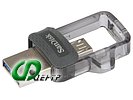 Накопитель USB flash 32ГБ SanDisk "Dual Drive m3.0" SDDD3-032G-G46, OTG, черный