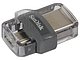 Накопитель USB flash Накопитель USB flash 32ГБ SanDisk "Dual Drive m3.0" SDDD3-032G-G46, OTG, черный. Вид спереди 3.