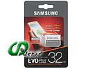 Карта памяти 32ГБ Samsung "EVO Plus MB-MC32GA" microSD HC UHS-I Class10 + адаптер