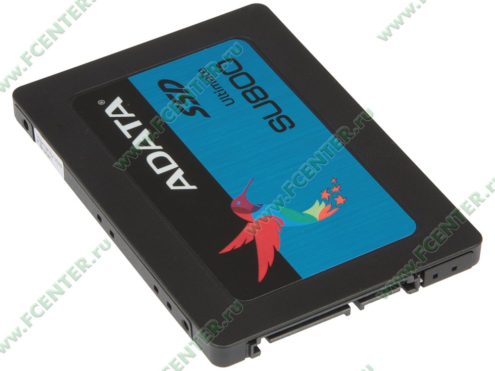 SSD-диск SSD диск 256ГБ 2.5" ADATA "Ultimate SU800" ASU800SS-256GT-C. Вид спереди.