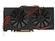 Видеокарта ASUS "Radeon RX 570 4ГБ" EX-RX570-4G. Вид сверху.