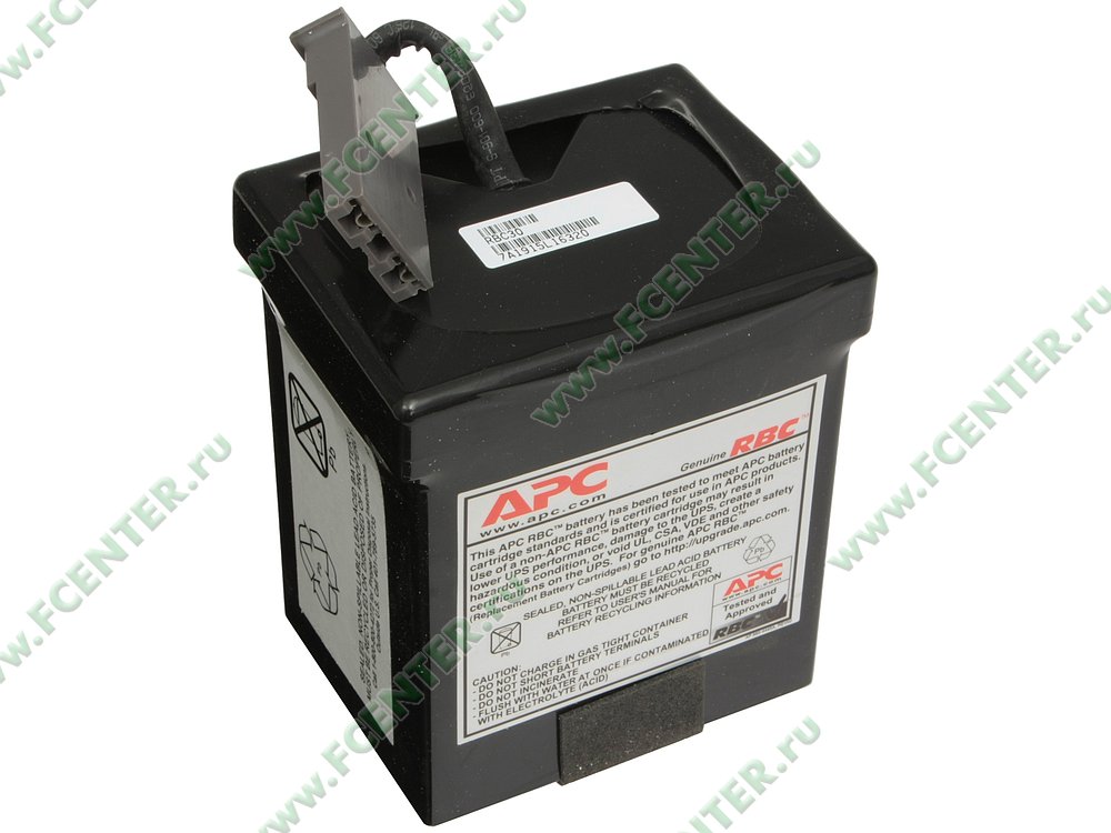 Батарея аккумуляторная Батарея аккумуляторная APC Replacement Battery Cartridge #30 RBC30. Вид спереди.