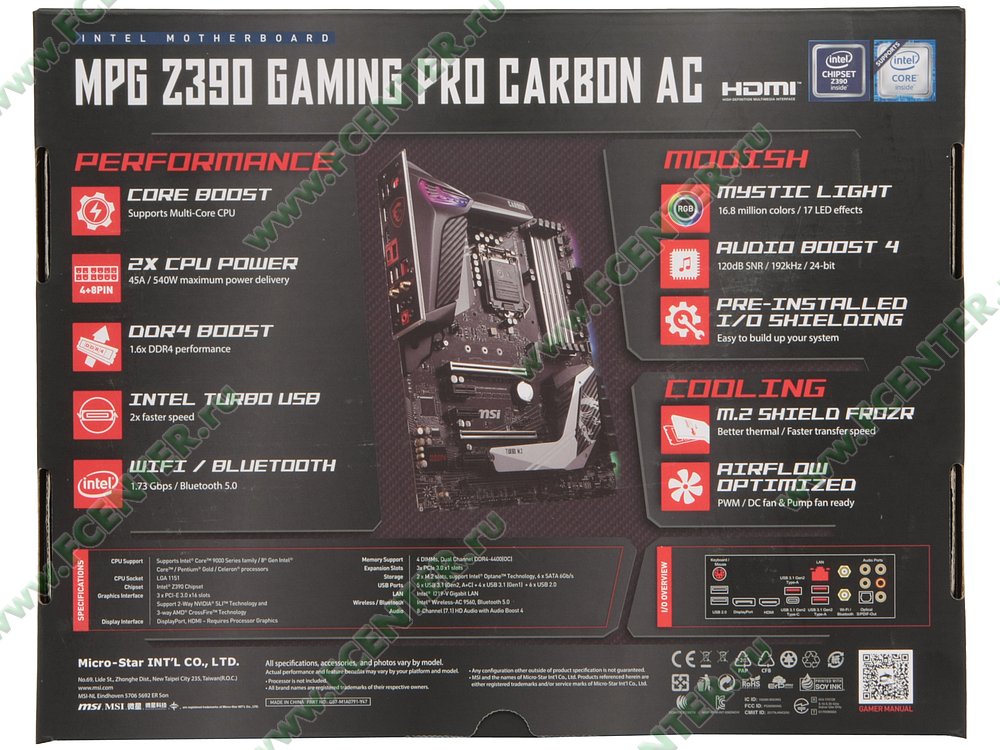 Mpg z390 gaming carbon