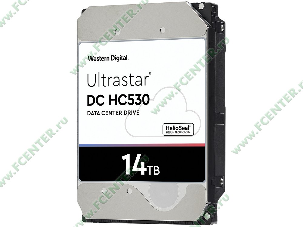 Жесткий диск Жесткий диск 14ТБ Western Digital "Ultrastar DC HC530 WUH721414AL5204", 7200об./мин., 512МБ. Фото производителя.