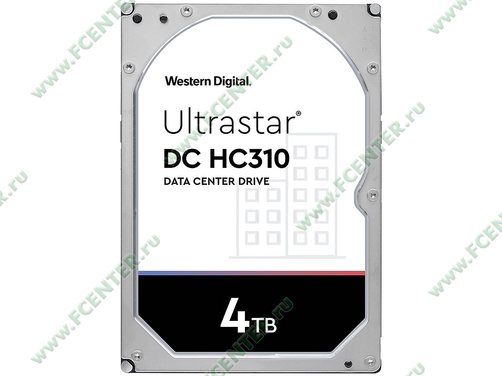 Жесткий диск Жесткий диск 4ТБ Western Digital "Ultrastar DC HC310 HUS726T4TAL5204", 7200об./мин., 256МБ. Фото производителя.