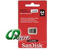 Накопитель USB flash 64ГБ SanDisk "Cruzer Fit" SDCZ33-064G-G35, черный