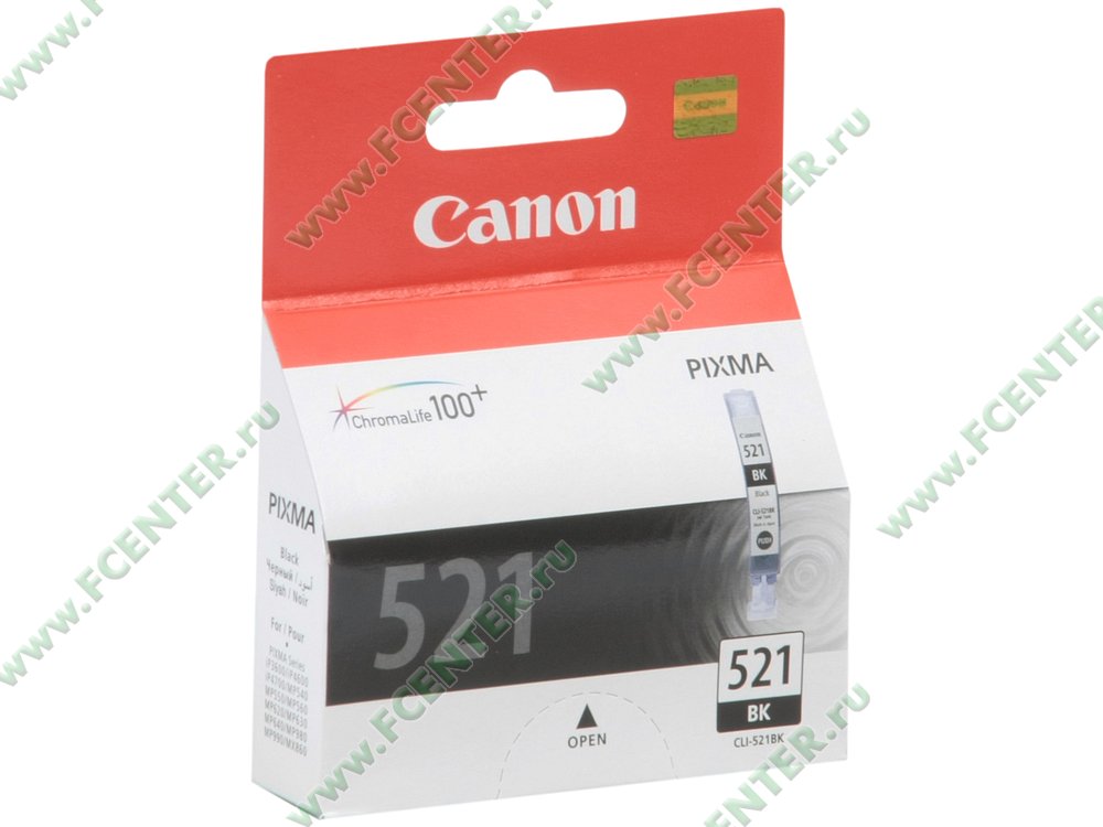 Картридж Картридж Canon "CLI-521BK". Коробка.