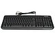 Клавиатура Клавиатура Microsoft "Wired Keyboard 600" ANB-00018, 104+5кн., водостойкая, черный. Вид спереди.