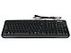 Комплект клавиатура + мышь Комплект клавиатура + мышь Microsoft "Wired Desktop 600" APB-00011, водост., черный. Вид спереди 2.