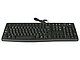 Комплект клавиатура + мышь Комплект клавиатура + мышь Logitech "MK120 Desktop" 920-002561, черный. Вид спереди 2.