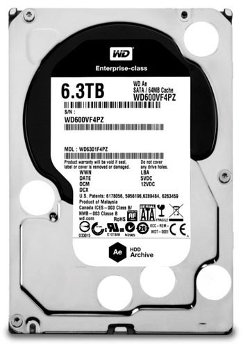 Накопитель компании WD нетипичной ёмкости