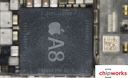Фотография нового процессора Apple A8