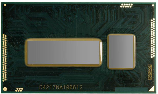 Фотография процессора Broadwell-U с графикой Intel Iris 6100
