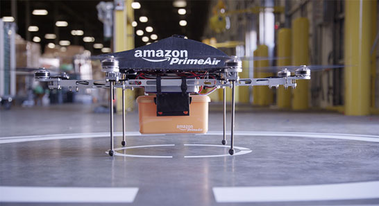 Компания Amazon экспериментирует с доставкой товаров дронами
