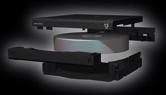 Конструкция картриджа Optical Disc Archive